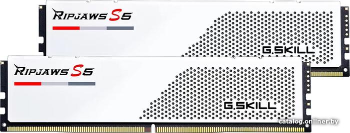DDR5 32GB (2x16GB) PC-48000 6000MHz G.Skill Ripjaws S5 (F5-6000J3238F16GX2-RS5W) White CL32