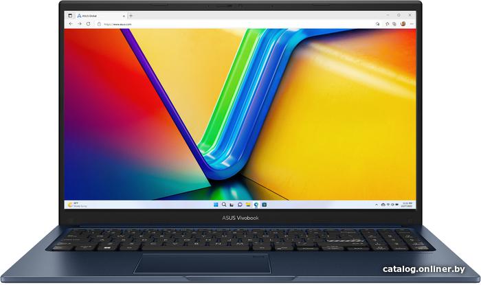 Ноутбук ASUS Vivobook 15 X1504ZA-BQ383 Intel Core i3-1215U 8GB SSD512GB 15.6" IPS FHD NoOS Quiet Blue 90NB1021-M00K00