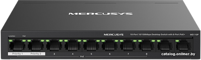 Switch Mercusys (8 портов PoE+) MS110P