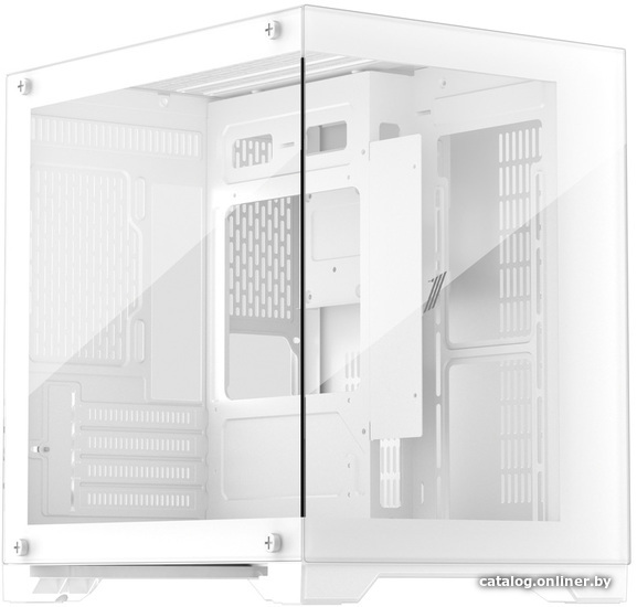 Корпус mATX Без БП 1STPLAYER MEGAVIEW MV5-TP White (MV5-TP-WH)
