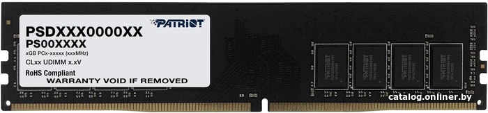 DDR4 16GB (1x16Gb) PC4-25600 3200MHz Patriot Signature (PSD416G32002) CL22 RTL  