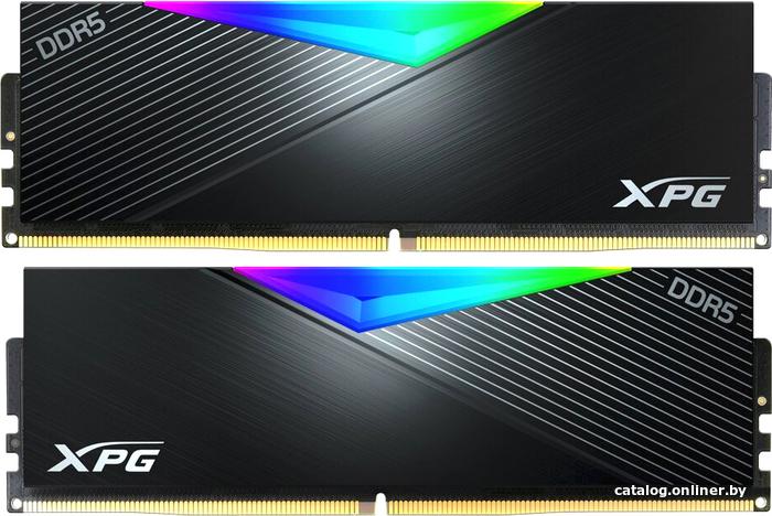 DDR5 32Gb (2x16Gb) PC5-51200 6400MHz A-Data XPG Lancer RGB (AX5U6400C3216G-DCLARBK)