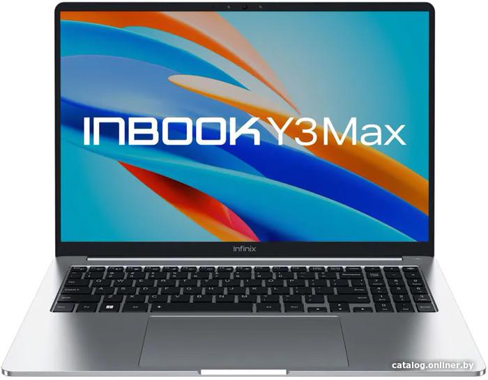 Ноутбук Infinix Inbook Y3 MAX YL613 i5-1235U 8Gb SSD 512Gb Intel Iris Xe Graphics eligible 16 WUXGA IPS Cam 70Вт*ч Win11 Серебристый 71008301534