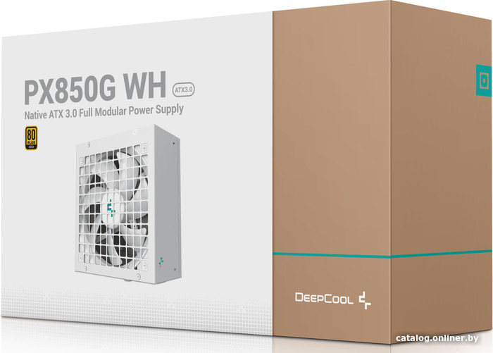БП Deepcool 850W PX850G WH (Gen.5 ATX 80+ gold 24pin APFC 120mm fan 8xSATA Cab Manag) R-PX850G-FC0W-EU RTL