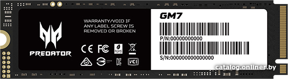 SSD M.2 Acer Predator 2TB GM7-2Tb (BL.9BWWR.119) 2280 NVMe 1.4 PCIe
