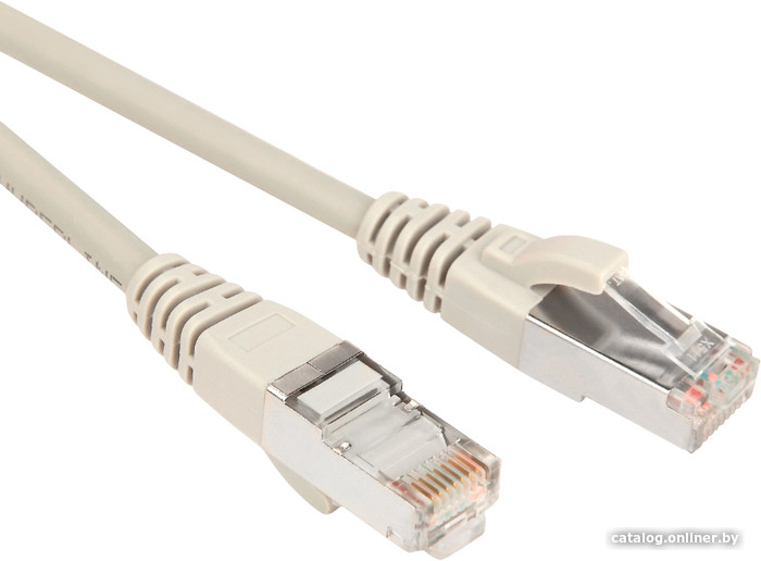 Патч-корд Hyperline PC-LPM-STP-RJ45-RJ45-C5e-1M-LSZH-GY F/UTP, экранированный, Cat.5е LSZH, 1м, серый