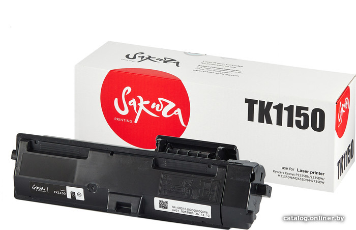 Картридж Sakura SATK1150 (TK1150) для Kyocera Mita ECOSYS m2135dn/m2635dn/m2735dw/p2235dn/p2235dw черный 3000к
