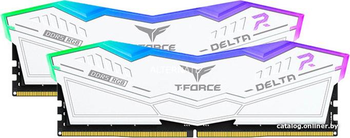 DDR5 32GB (2x16GB) 7200MHz TeamGroup T-Force Delta RGB (FF4D532G7200HC34ADC01) White CL34 (34-42-42-84) 1.4V