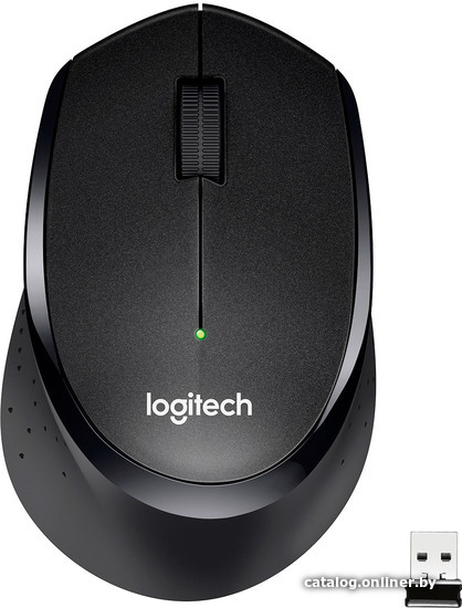 Mouse Wireless Logitech M330 Silent Plus (910-004944) Black, USB