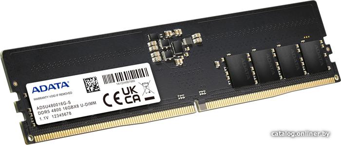 DDR5 8GB (1x8Gb) PC5-38400 4800MHz A-Data (AD5U48008G-B) CL40 1.1V OEM