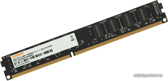DDR III 8GB (1x8Gb) PC3-12800 1600MHz Digma (DGMAD31600008D) CL11 RTL