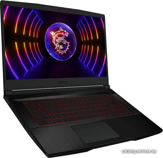 Ноутбук MSI GF63 Thin 12UCX-1037XRU 15.6" IPS Intel Core i5 12450H 2Ghz 8-ядерный 16GB DDR4 256GB SSD NVIDIA GeForce RTX 2050 - 4GB Free DOS черный 9S7-16R821-1037