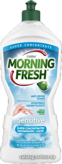 Бытовая химия Средство для мытья посуды Morning Fresh Sensitive Алое Вера 900мл