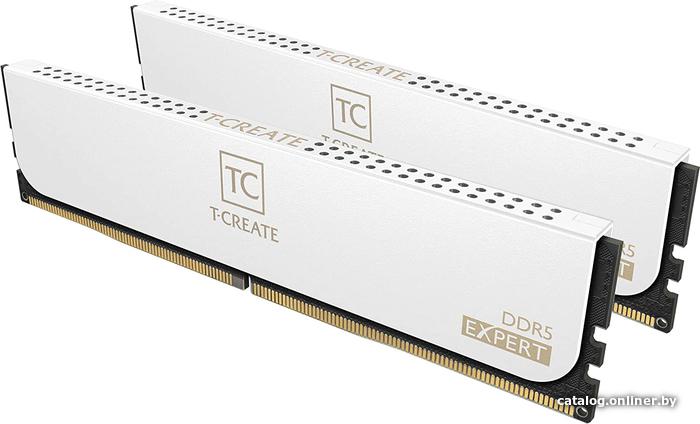 DDR5 32GB (2x16GB) 7200MHz TeamGroup T-Create Expert White (CTCWD532G7200HC34ADC01) CL34 (34-42-42-84) 1.4V