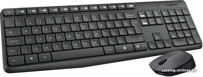 Клавиатура + мышь Logitech Cordless Desktop MK235 Black (920-007949)