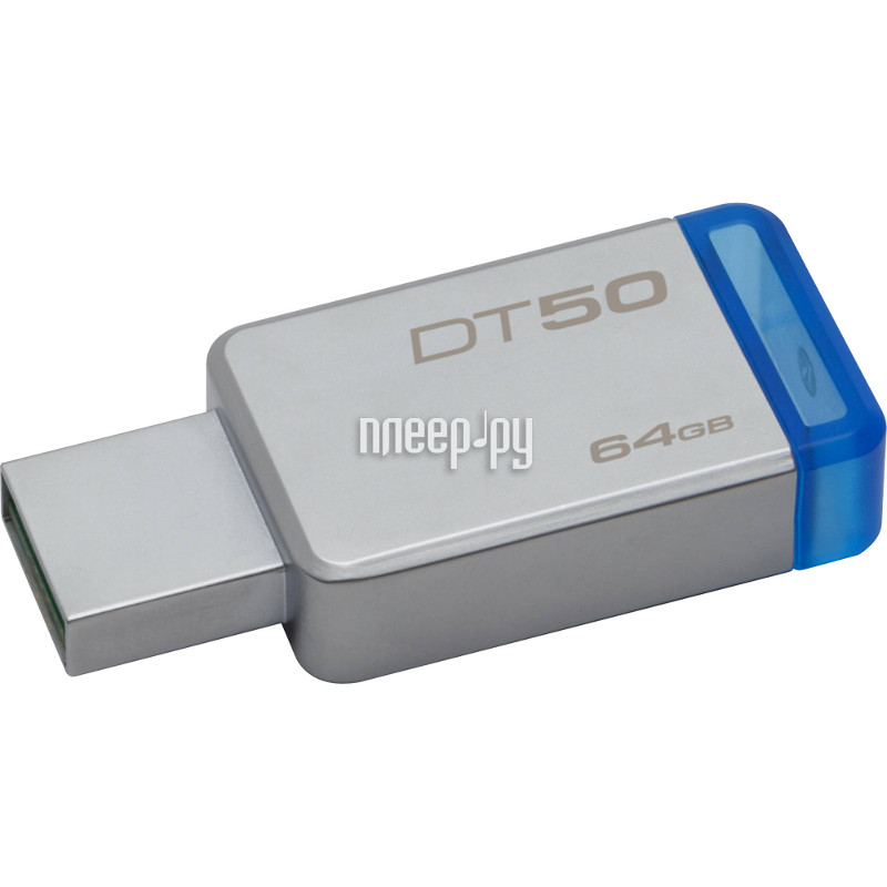 64 Gb USB3.1 Kingston DataTraveler  50 (DT50/64GB) Silver-Blue