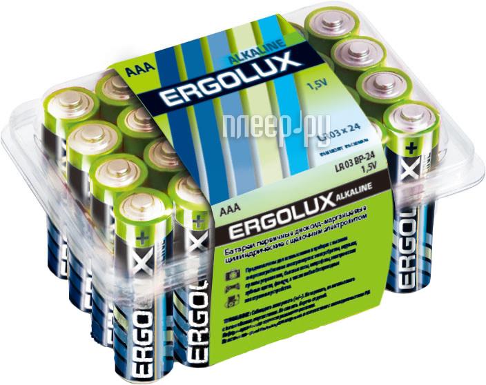 Батарейка Ergolux (LR03 BP-24) AAA Alkaline (24 шт шт.)