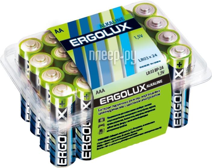 Батарейка Ergolux (LR6 BP-24) AA Alkaline (24 шт шт.)