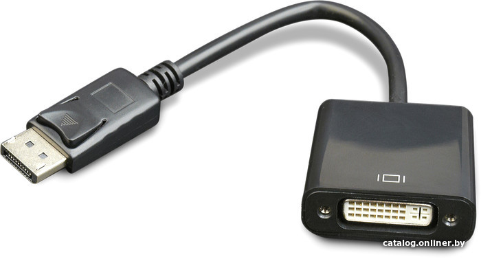 Переходник DisplayPort - DVI Cablexpert, 20M/19F, черный, пакет (A-DPM-DVIF-002) OEM