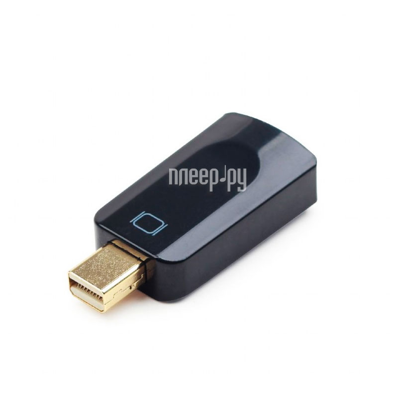 Переходник miniDisplayPort - HDMI, Cablexpert, 20M/19F, черный, пакет (A-mDPM-HDMIF-01)
