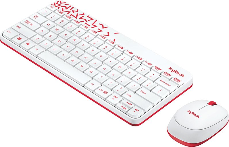 Клавиатура + мышь Logitech Cordless Desktop MK240 Nano White (920-008212) RTL