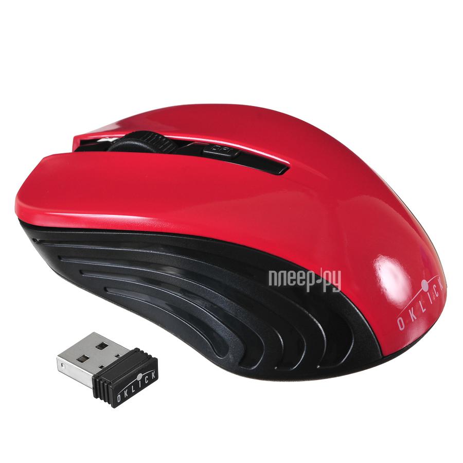 Mouse Wireless Oklick 545MW Black-Red