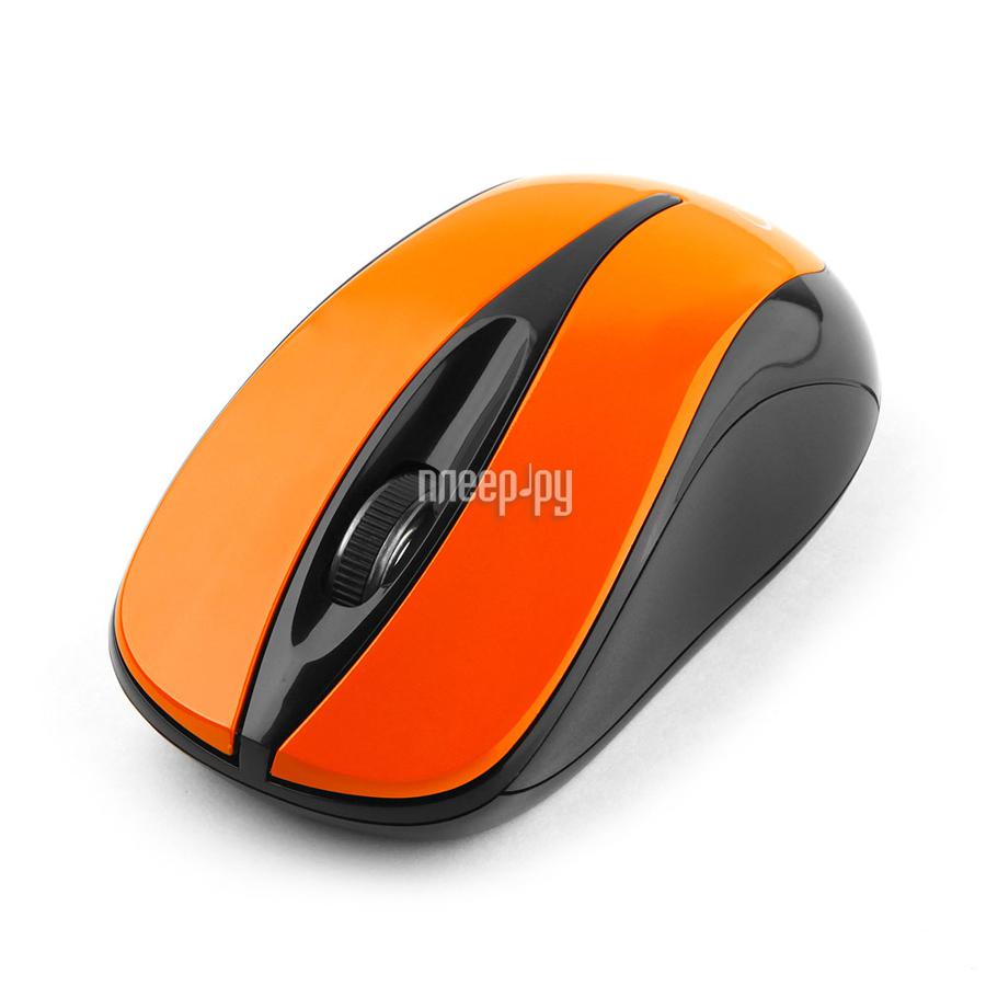 Mouse Wireless Gembird MUSW-325O,  (оранжевый, USB) RTL