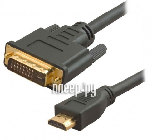 Кабель HDMI- DVI 5bites, 3м (APC-073-030), Dual Link,  позолоченные контакты, с ферритовыми кольцами