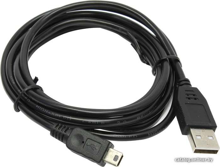 Кабель USB 2.0 A-miniB 1.0m Telecom (TC6911BK-1.0M) Black