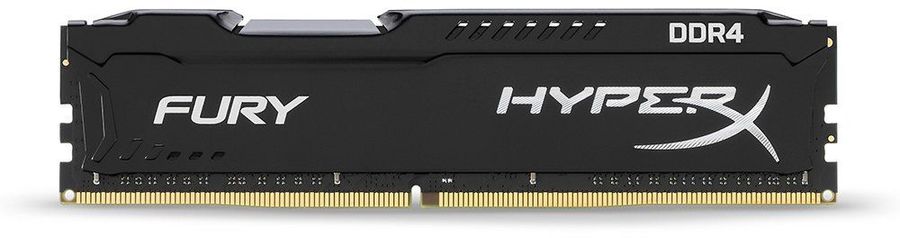 DDR4 8GB PC-21300 2666MHz Kingston HyperX Fury Black (HX426C16FB2/8) CL16 16-18-18 1.2V RTL