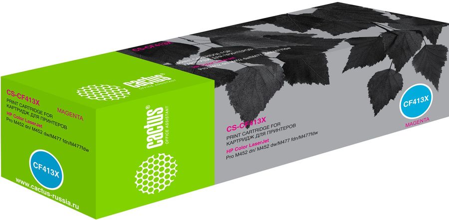 Картридж Cactus CS-CF413X Magenta для HP HP CLJ Pro M452dn/M452dw/M477fdn/M477fdw