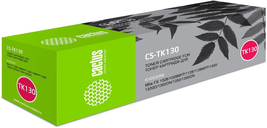 Картридж Cactus CS-TK130 Black для Mita FS-1028MFP/1128MFP/1300D/1300DN/1350DN
