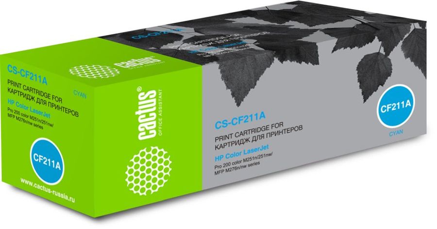 Картридж Cactus CS-CF211A для HP LaserJet Pro 200 M251/M276 Blue