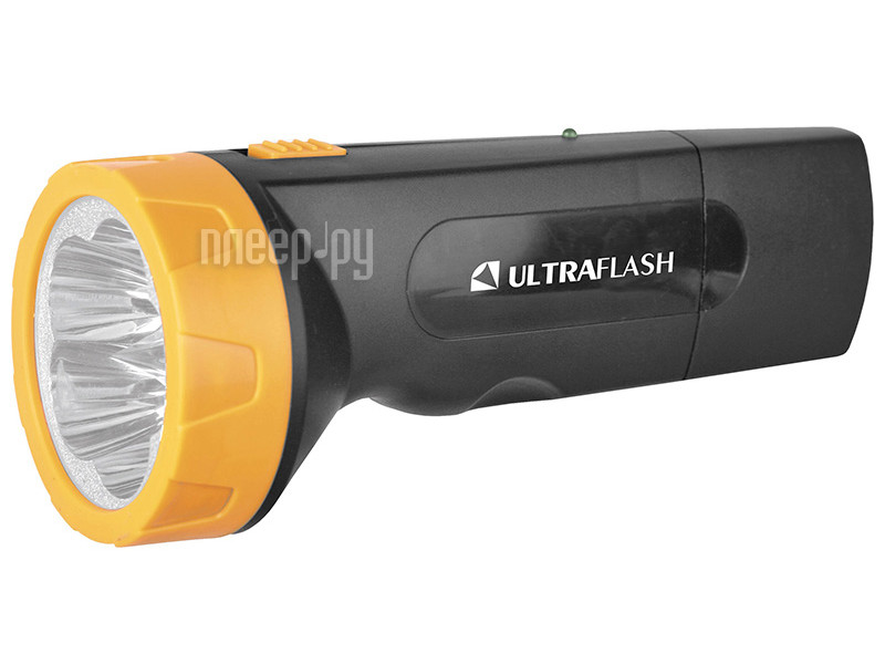Фонарь UltraFlash LED3827 Black-Yellow 11241