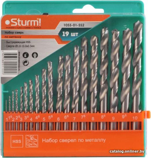 Сверла Sturm 1055-01-SS2 по металлу 19шт