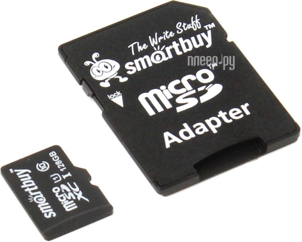 Micro SD 128 Gb SmartBuy Class10 (SB128GBSDCL10-01) RTL