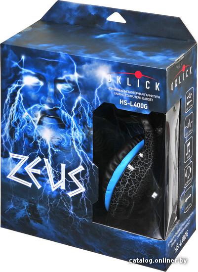 Наушники Oklick HS-L400G Zeus Blue