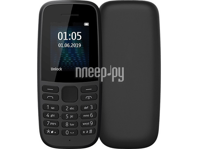 Мобильный телефон Nokia 105 (TA-1203) Black 16KIGB01A13