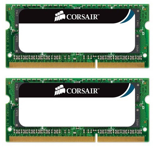 SO-DIMM DDR III 8192MB KITof2 PC-10600 1333Mhz Corsair (CMSO8GX3M2A1333C9) 9-9-9-24 OEM