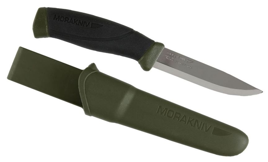 Туристический нож Morakniv Companion MG (S) Khaki - длина лезвия 104мм