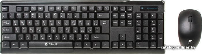 Клавиатура + мышь Oklick 230M Wireless Black USB
