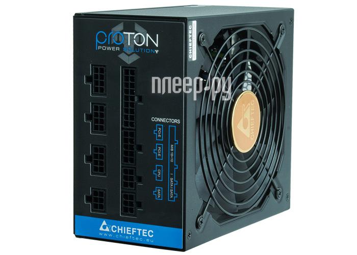 БП Chieftec Proton 750W BDF-750C (ATX 2.3, 24+8-pin, 4x6/8-pin, 3xHDD, 1xFDD, 6xSATA, 140mm, APFC, 80+ Bronze, Modular) RTL