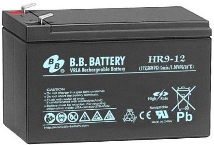 UPS Аккумулятор B.B. Battery HR 9-12 12V 9Ah BAHR9-12