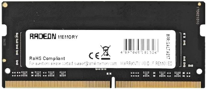 SO-DIMM DDR4 8GB PC-19200 2400Mhz AMD (R748G2400S2S-UO) CL17 1.2V
