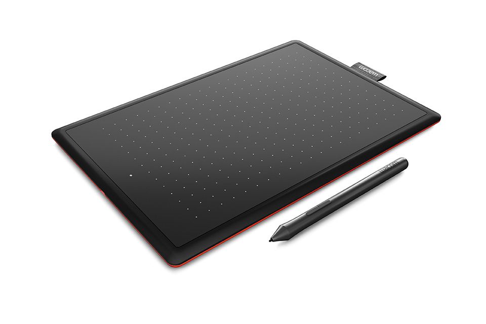 Графический планшет Wacom Bamboo One Small (CTL-472-N) Black-Red RTL