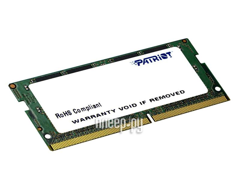 SO-DIMM DDR4 4GB PC-19200 2400MHz Patriot (PSD44G240081S) CL17 1.2V