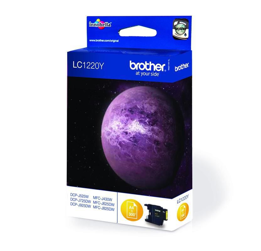 Картридж Brother LC1220Y Yellow для DCP-J525W/MFC-J430W/MFC-J825DW