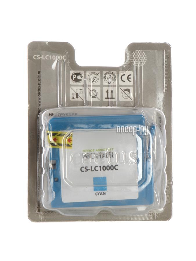 Картридж Cactus CS-LC1000C Light Blue для DCP 130C/330C/MFC-240C/5460CN