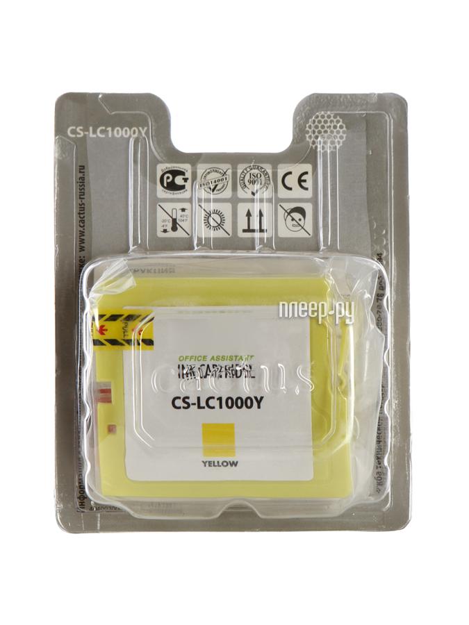 Картридж Cactus CS-LC1000Y Yellow для DCP 130C/330C/MFC-240C/5460CN