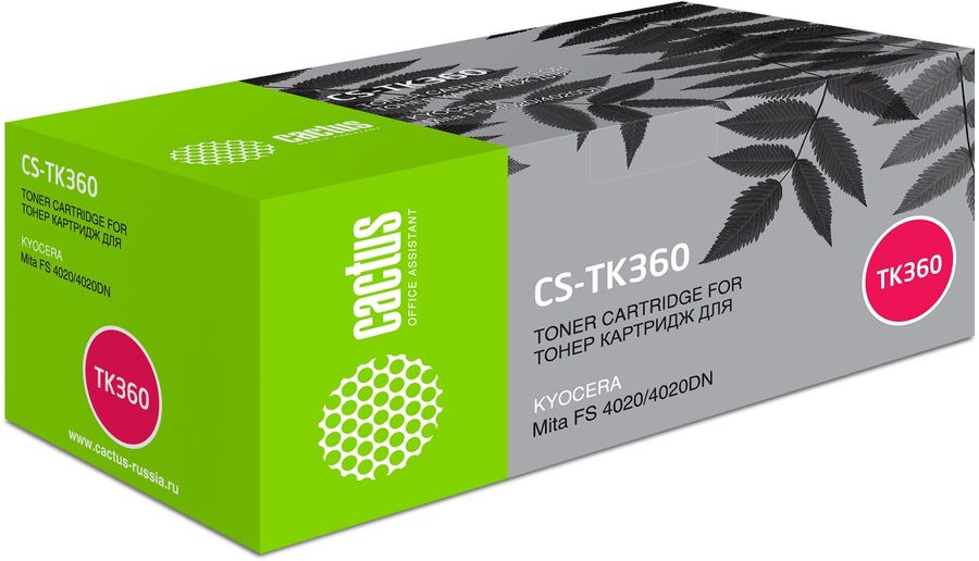Картридж Cactus CS-TK360 Black для Mita FS 4020/4020DN